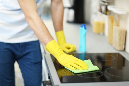 Sparkling kitchen with fresh appliances